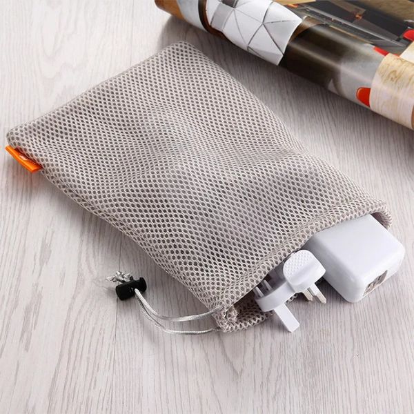 Kopfhörer Telefon Nylon Mesh Lagerung Tasche Container Kabel Ohrhörer Daten Draht Telefon Ladegerät Lagerung Box Organizador Schutzhülle Tasche