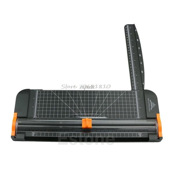 Trimmer 9095 A4 Giyotin Cetvel Kağıt Kesici Düzenleyici Kesici Blackorange Whosaledropship