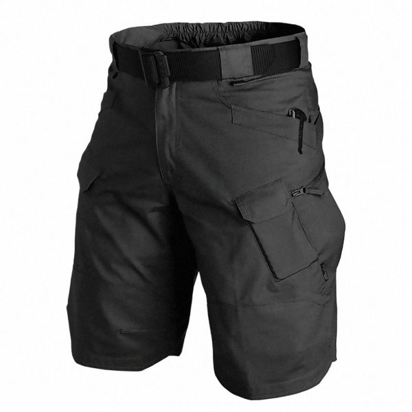 Pantaloncini tattici militari urbani da uomo Pantaloncini cargo resistenti all'usura impermeabili all'aperto Quick Dry Multi tasca Pantaloni da trekking taglie forti 731o #