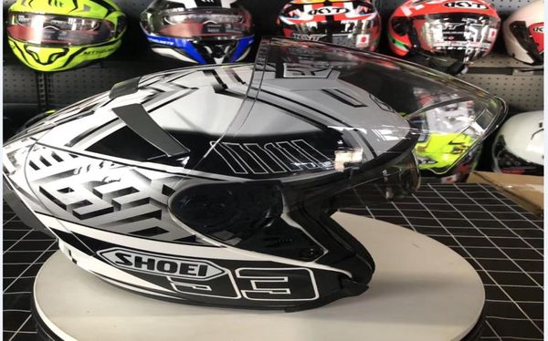 Shoei White Ant Open Face Dual Visor Visor Helmet Off su Road Racing Motocross Motorcycle Helmet2754661