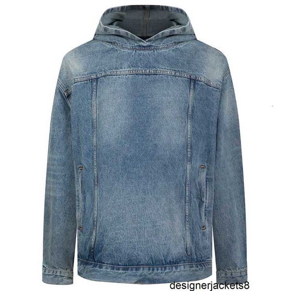 Designer La versione originale è diversa dal marchio di tendenza del mercato Paris B, con una giacca in denim a maniche lunghe unisex con cappuccio per uomo e donna SFS2