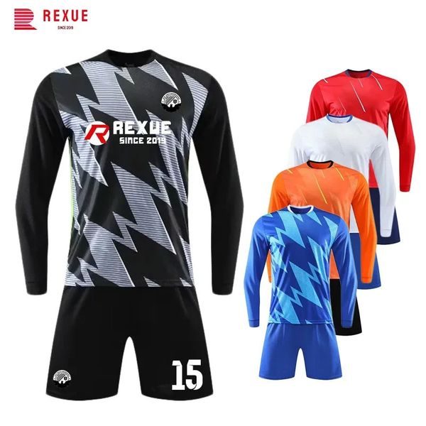 Maglia da calcio a maniche lunghe da uomo per bambini Set fai da te personalizzato 2223 Stagione Squadra di allenamento per calcio Partita sportiva Uniforme per bambini 240320