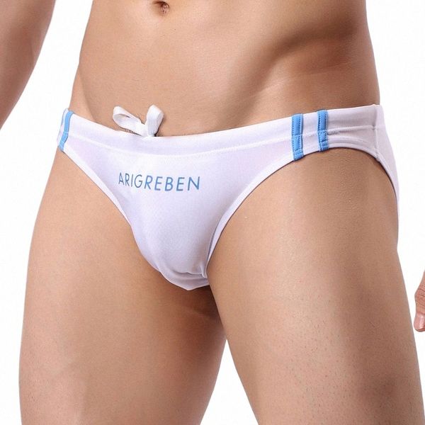 sexy bikini costumi da bagno uomo slip da bagno gay costume da bagno pantaloncini da bagno vita bassa spiaggia costume da bagno estate comfort uomo pantaloncini da bagno 94DL #