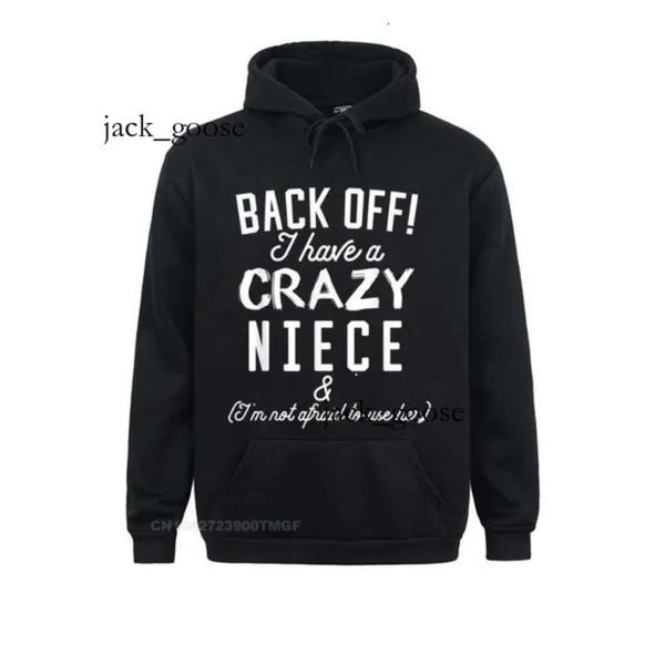 Herren-Kapuzenpullover, Sweatshirts, Herren-Kapuzenpullover, langärmlig, Damen-Sweatshirts, lustiger Tante-Onkel-Kapuzenpullover, „Back Off I Have A Crazy Niece“, bequeme Kapuzen 561