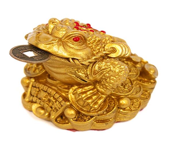 Feng Shui Geld Lucky Frog Coin Toadchan Chu Chinesischer Charme des Wohlstands Heimdekoration Geschenk2246516