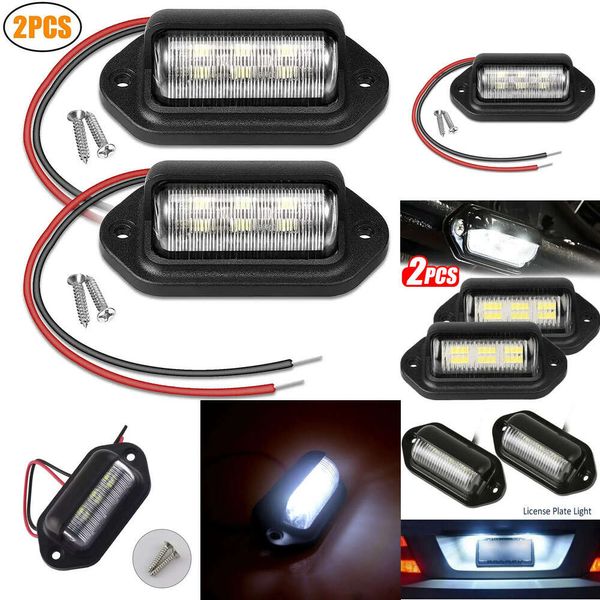 Nuovo 6 LED Numero di Auto Luce Impermeabile Targa Coda Lampadina Camion CAMPER Rimorchio Retromarcia Parcheggio Lampada di Illuminazione 12-24V