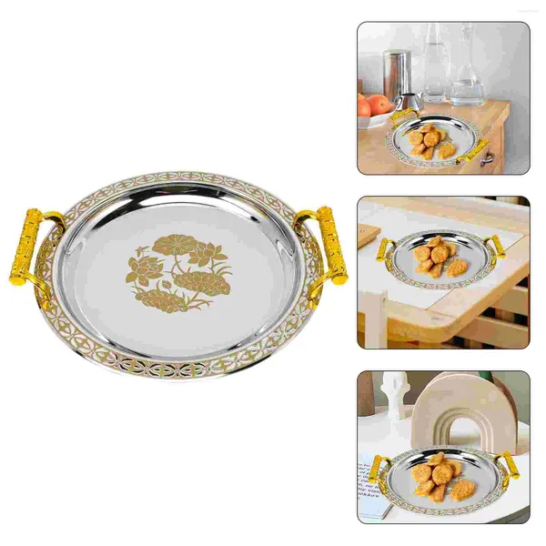 Set di stoviglie motivi europei vassoio decorativo per porte decorative padella caramelle piatti da dessert