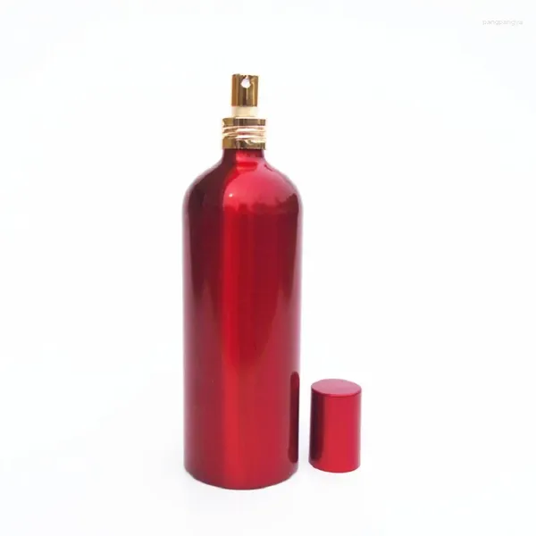 Бутылки для хранения Красная алюминиевая распылительная бутылочка на 150 мл Многоразовый насос для лосьона Распылитель Емкость для полива тонера 200 мл Пустые косметические контейнеры