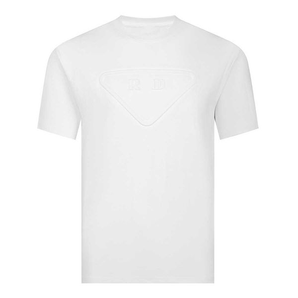 PU Pujia Correct High Version 24S Novo clássico em relevo bóia camiseta de manga curta para homens e mulheres versátil e moderno