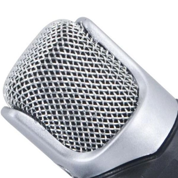 Kaydedici Cep Telefonu Şarkı Şarkısı Karaokedigital Stereo Mikrofonu için Yüksek Performanslı 3,5mm Jack Taşınabilir Mini Mikrofon Dijital Stereo Mikrofon
