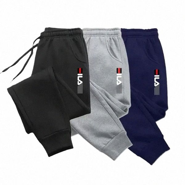 Pantaloni sportivi da atletica leggera Fitn Pantaloni stretti casual da uomo Jogger Autunno / Inverno Fi stampati Pantaloni sportivi taglie forti Y5wE #