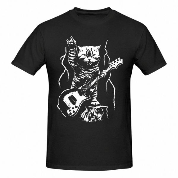 Neue Limited Cat Lover Bassgitarrist Rock N Roll Gitarrist Bassist T-Shirt S-3Xl d4ci #