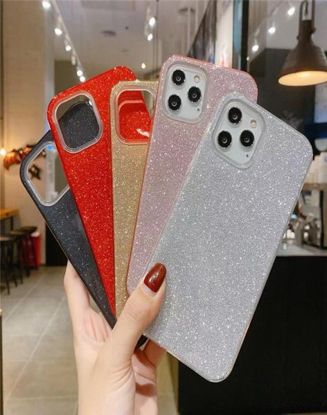 Custodie per glitter per iPhone 12 pro max mini 11 Samsung S20 Ultra S21 A51 COVERSIONE DI PROTEZIONE DEL POLLEFICO DEL POSTO CELLA2522594