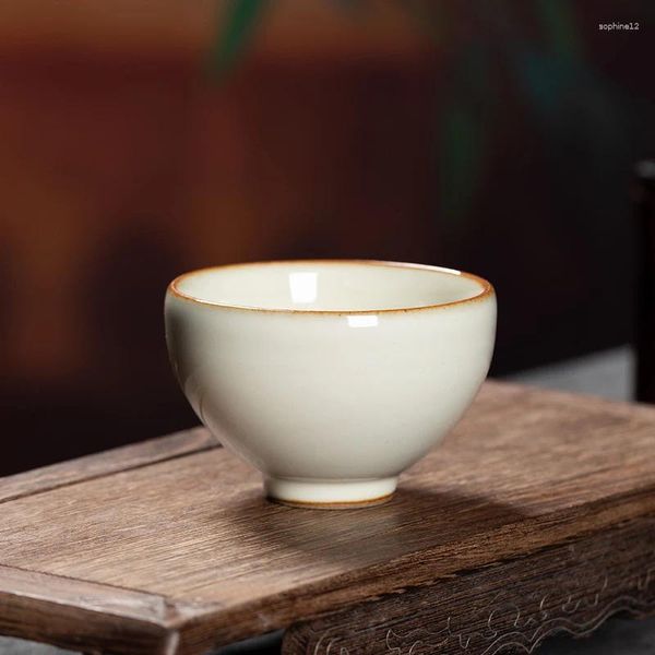 Set di stoviglie | Longquan Celadon Master Cup Tea Set individuale singolo speciale Tastin fatto a mano in ceramica cinese fatto a mano