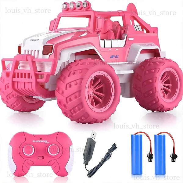 Auto elettrica/RC Giocattoli RC Ragazze Regalo Regali rosa AUTO RC Giocattolo Auto da arrampicata Fuoristrada telecomandato Auto giocattolo per bambini Regalo di Natale T240325