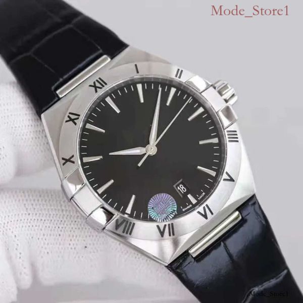 2023 relógio masculino de alta qualidade relógios designer para homem moda relógio de pulso movimento automático reloj constellation moonswatch com pulseira de couro desconto 131