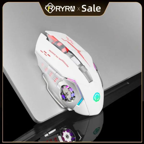 Ratos RYRA T2 Novo carregamento sem fio mouse mudo jogo de escritório laptop bluetooth modo duplo mouse sem fio