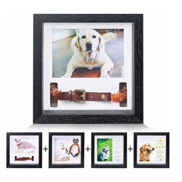 Quadro pet memorial lembrança simpatia quadro de imagem cão ou gatos colar titular cão quadro de imagem memorial presentes comemorar