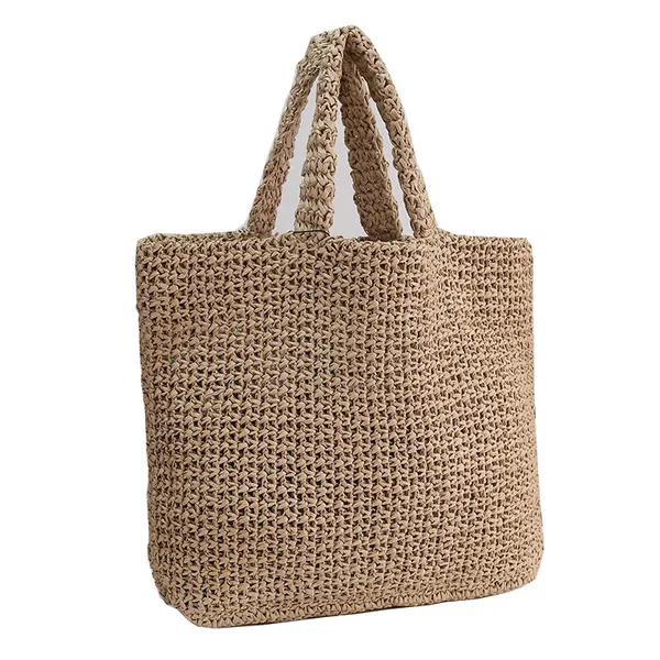 Strickfaser-Tragetaschen, Lafite Grass Design-Geldbörsen, Designer-Damenhandtasche, luxuriöse Schultertaschen, Damen-Tragetaschen, Vintage-Mode, Stroh, lässige Handtaschen, Faser-Geldbörsen