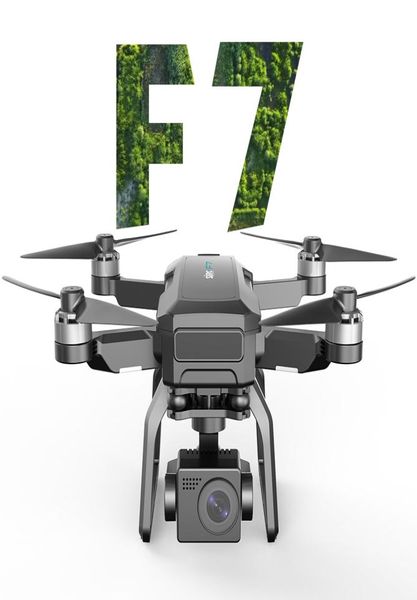 Drone F7 con fotocamera Cacciavite triassiale con trasmissione video 4K per adulti da 1000 piedi Drone GPS ritorna automaticamente al waypoint5655148