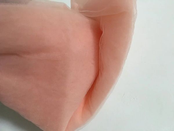Tessuto 160 cm di larghezza 4 metri/lotto rosa pesca sottile morbido di buona qualità tulle fine piccoli fori maglia garza abito da sposa pettiskirt tutu velo