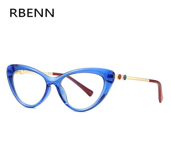 Design Fashion Small Cat Eye Reading Glasses Women Anti Blue Light Reader Presbyys con Lens Lens 175 Occhiali da sole 4627946