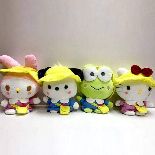 2024 Venda imperdível Bichos de pelúcia por atacado Kero Keroppi Melody Cute Little Yellow Cap brinquedos de pelúcia Jogos infantis Playmates Presentes de feriado Decoração de quarto Presentes de feriado