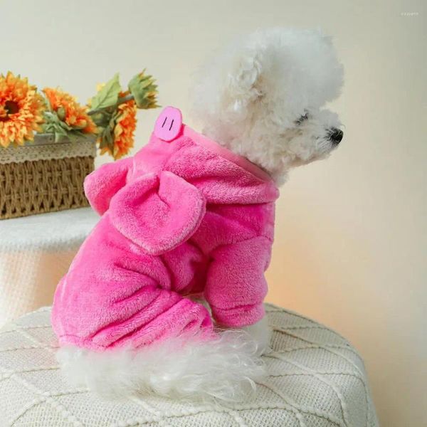 Abbigliamento per cani Pet Caldo abiti accoglienti peluche cappotto in 4 gambe per cani da piccolo a medio facile indossare costume invernali