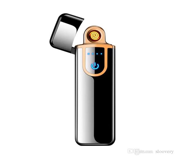 Gadget a LED Interruttore di ricarica USB Touch Sensing Doppiatore più leggero Migaretta elettronica senza fiamme senza piena sigaretta senza gas L2318590 L2318590