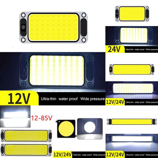 Neue 108 Streifen Auto Innen Readling COB 87 LED Panel Dome Licht Hohe Brighess Birne Lkw Wasserdichte Lampe 12V-24V