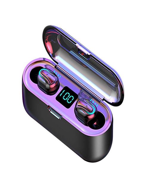 hbq q321 Auricolari Bluetooth TWS 50 HD Auricolari wireless stereo Cuffie da gioco con cancellazione del rumore LED Display di alimentazione auricolare6817654