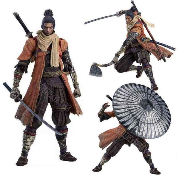 15 см Figma 483 DX SEKIRO SHADOWS DIE TWICE Аниме Фигурка Sekiro DX Фигурка Коллекция Модель Кукла Игрушка Gift1327425