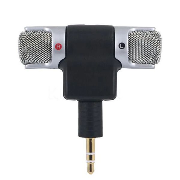 Novo 2024 High Performance 3,5mm Jack portátil Mini Mic Digital Microfone estéreo para o telefone Corretador Capéu Singust Song Karaoke