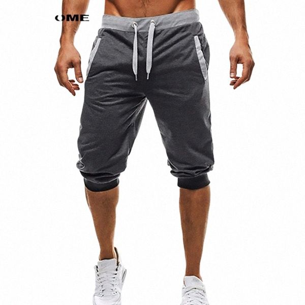 Verão masculino casual sweatpants shorts 1/2 calças curtas fitn roupas musculação shorts macios cott calças shorts xxxl 15cz #