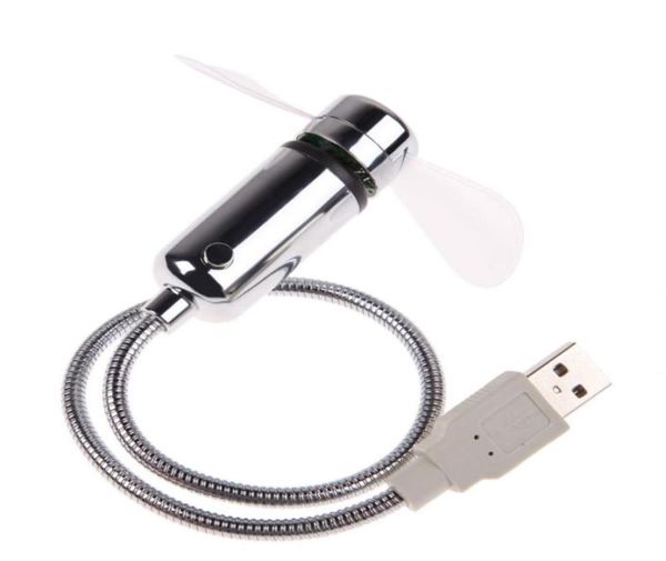 222 G EHIGH Quality Mini Flexible LED LED Light Langlebige einstellbare USB -Gadget USB -Lüfterzeit Uhr Desktop Clock Cooles Gadget Echtzeit D9324883