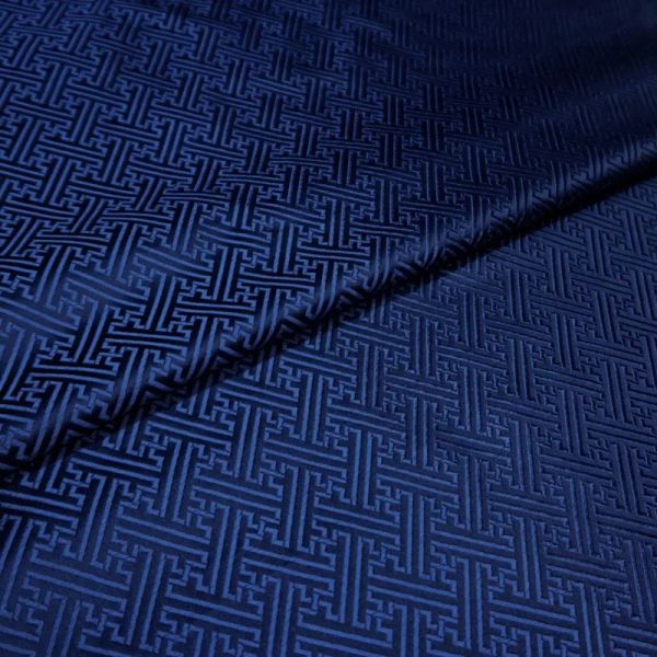 Stoff Deep Blue Hof gefärbt Jacquard Satin Stoff für Mode Hochzeitskleid Kissen Cover Vorhang Tischtuch Patchwork Nähzubehör