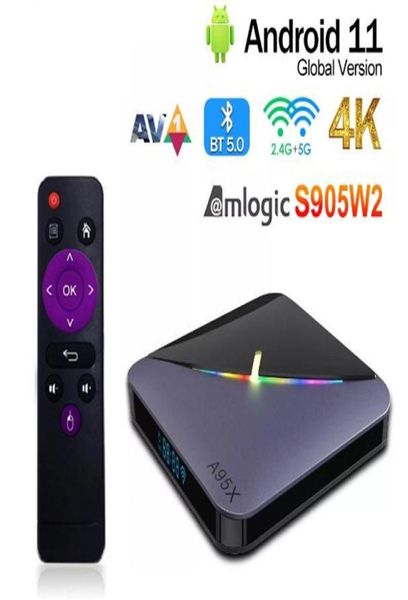 A95X F3 Air II Smart Android 11 TV -Box Amlogic S905W2 5G WiFI 4K 3D BT50 RGB Light TV Boxs HD Media Player 2G 16G 32G 4G 64G2373893