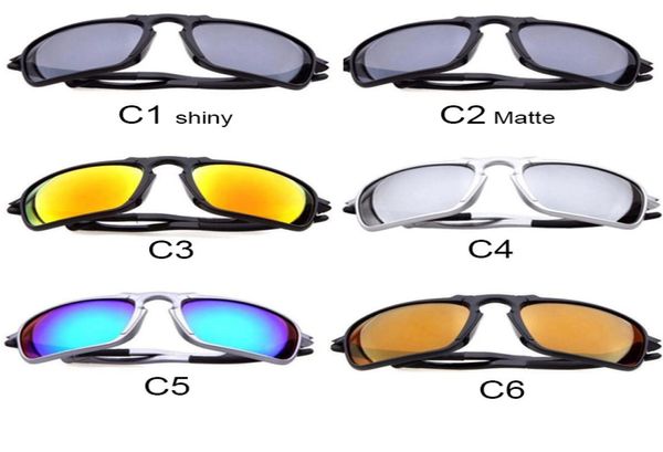 Óculos de sol clássicos para ciclismo Dazzle Color Mens Sun Glasses nos EUA Preto Verde Lente Escura Suqare Designer Sunshades Outdoor Motorcycle9384543