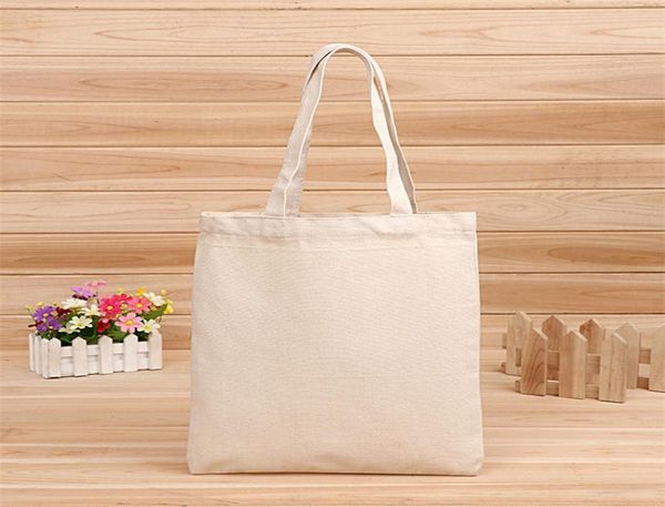 Boş desen tuval alışveriş çantaları eko yeniden kullanılabilir katlanabilir omuz çanta çanta tote pamuk tote çanta bütün özel lz06507970494