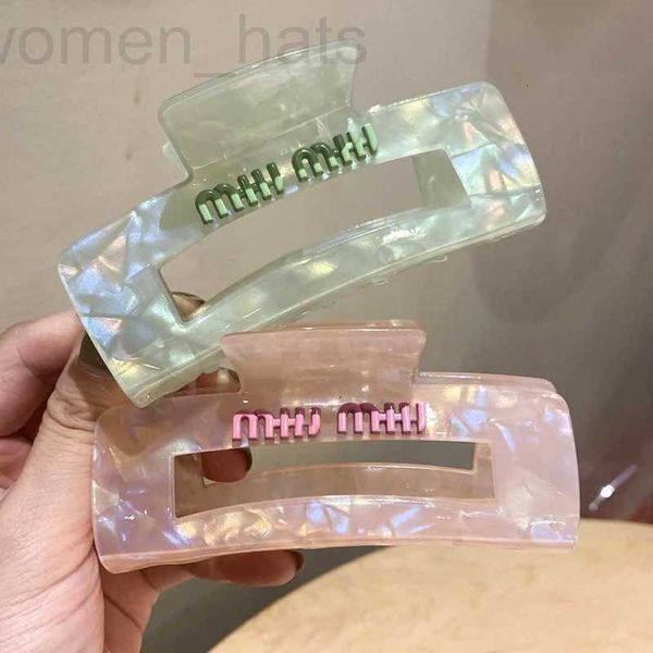 Fermagli per capelli Barrettes designer Advanced Touching Fish Concubine Fantasy Color Trasparente Grab Clip M1U Miss Back Head Cucchiaio Pan Shark Super Immortal Large 8DKX