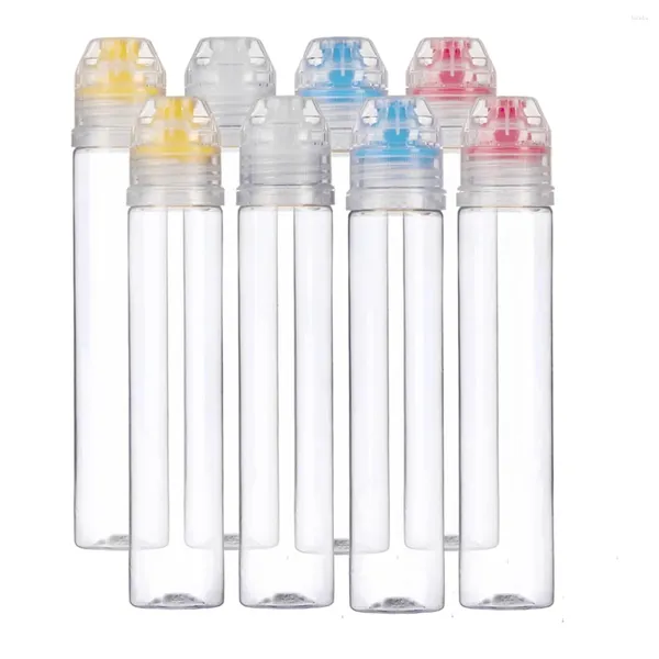 Depolama Şişeleri 10 PCS Plastik Bal Sıkıştırma Şişesi Salata Pansuman Dispensers Yeniden doldurulabilir çeşni kaplar Flip Cap Şurup/Sos/Yağ