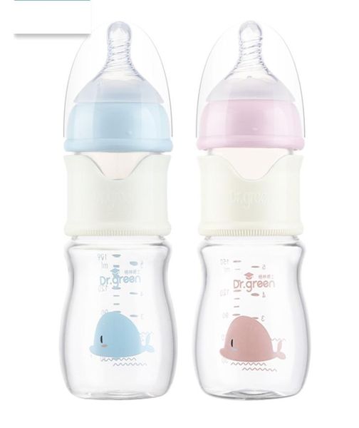 Bambino PPSU Bottiglia di vetro Widebore Quick Flush Biberon Anticolico Neonato Biberon per il latte Formazione Accessori per l'alimentazione del bambino Acqua 216009102