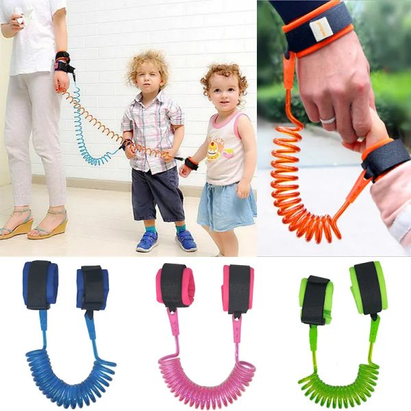 Kinder Anti-Verlust-Gurtträger Schlingen Rucksäcke Kind Kinder Sicherheit Handgelenk Link Outdoor Eltern Baby Leine Band Kleinkind Geschirr 4 Farben ZZ