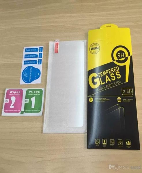 Displayschutzfolie aus gehärtetem Glas für iPhone 14 13 Mini 12 11 Pro Max X Xs Max 8 7 6 Plus Samsung J3 J7 Prime LG sty2797877