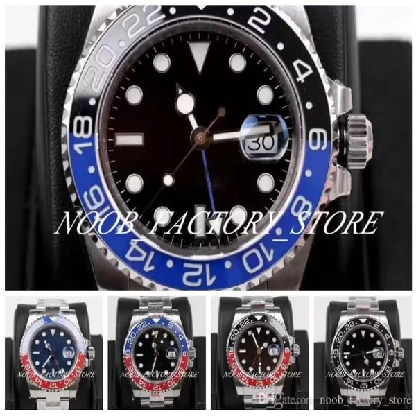 GMF Factory S Relógio de homens 5 Color Supe Christmas Gift 904L Aço automático Cal 3186 Movimento 40mm Moldura de cerâmica Sapphire GLA265H