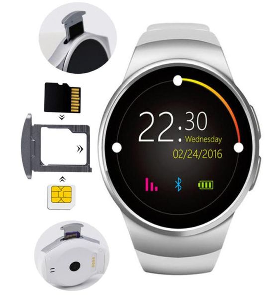 KW18 Smart Watch Vollbildschirm Bluetooth Reloj Inteligente Armband mit SIM-Kartensteckplatz Herzfrequenzmesser Kamera Armbanduhr für And9799700
