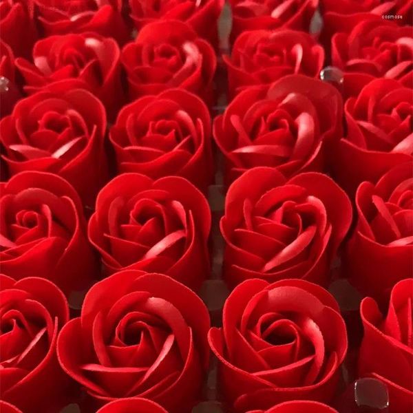 Parti Favor 81pcs Sevgililer Günü Girlfriend Lover Rose Flower Sabun Düğün Hediyeleri Konuklar Nedime Favors Presents