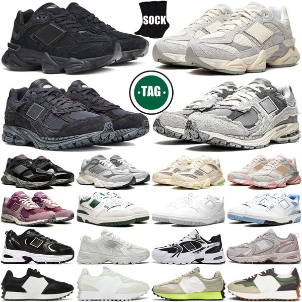 Designer 9060 2002r Sneakers 530 Scarpe da corsa per uomo femmina 550 quarzo grigio 327 triplo castlerock castlerock phantom nuvole pluviar uomini addestratori corridori