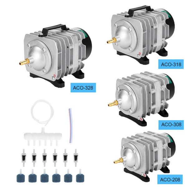 Zubehör Hailea 220 V externer elektromagnetischer Hochleistungs-Luftkompressor ACO328 ACO318 für Aquarium, Teichbelüfter, Sauerstoffpumpe