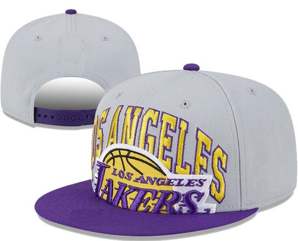 Los Angeles''Lakers''Ball Caps 2023-24 Unisex Mode Baumwolle Strapback Baseball Cap Snapback Hut Männer Frauen Sonnenhut Stickerei Frühling Sommer Cap Großhandel a